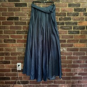 Garcia Denim Maxi Chambray Skirt size XL (W33 X L46)